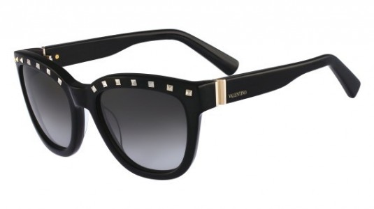 Valentino V677S Sunglasses, (001) BLACK