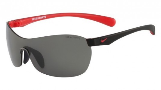 Nike EXCELLERATE EV0742 Sunglasses, 001 BLACK/HYPER RED/GREY LENS