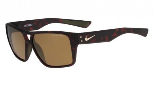 Nike NIKE CHARGER R EV0764 Sunglasses, (202) MATTE TORTOISE/BRWN BRONZE FLA
