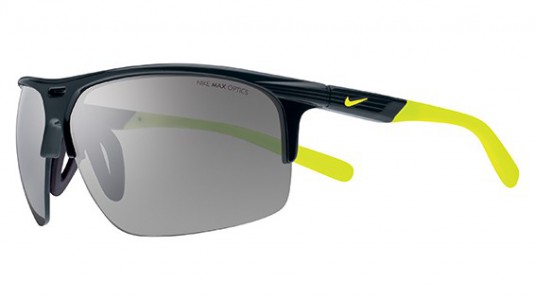 Nike RUN X2 S EV0800 Sunglasses, 071 Black/Volt/Grey Lens