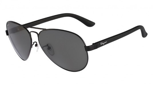 Ferragamo SF123SAP Sunglasses, 002 MATTE BLACK