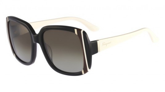 Ferragamo SF672S Sunglasses, 001 BLACK