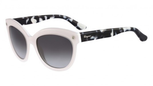 Ferragamo SF675S Sunglasses, 106 SNOW WHITE