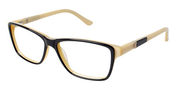 Ann Taylor AT307 Eyeglasses, C01 Black/Yellow