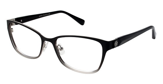 Ann Taylor AT201 Eyeglasses, C01 Black/Grey Fade
