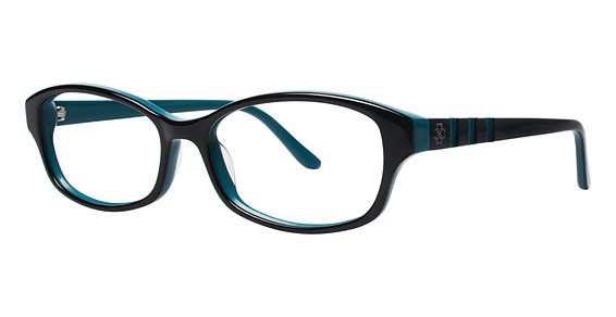Ann Taylor AT304 Eyeglasses, C01 BLACK/TEAL