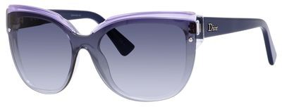 Christian Dior Dior Glisten 3/S Sunglasses, 0EQJ(JJ) Violet Opoal Gray