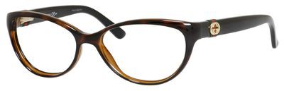 Gucci Gucci 3682 Eyeglasses, 02XF(00) Havana Black