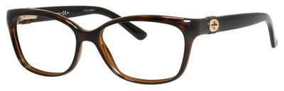 Gucci Gucci 3683 Eyeglasses, 02XF(00) Havana Black