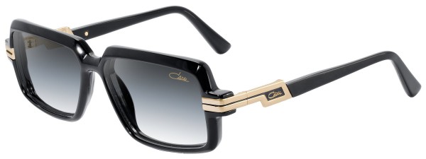 Cazal Cazal 6008/3 Sunglasses, 001 Black-Gold/Grey Gradient lenses