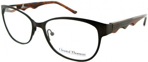 Chantal Thomass CT 14032 Eyeglasses, BROWN-BLACK-CRYSTAL-STRIPED (C3)