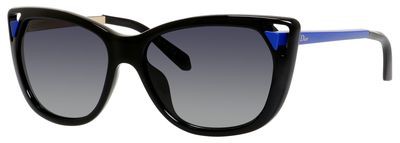 Christian Dior Dior Chromatic 1/S Sunglasses, 06LW(HD) Matte Black Blue