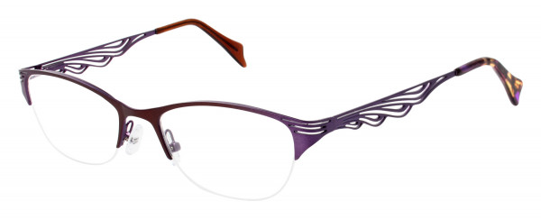 Brendel 922010 Eyeglasses, Brown/Purple - 65 (BRN)