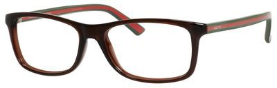 Gucci Gucci 1071 Eyeglasses, 05D6(00) Brown Green Red