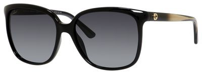 Gucci Gucci 3696/S Sunglasses, 0AM3(HD) Shiny Black