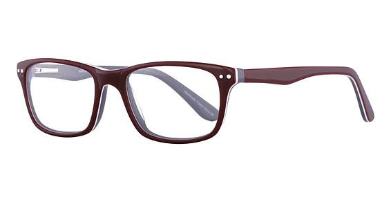 Elan 3010 Eyeglasses, Burgundy/Gray