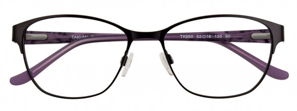 Takumi TK950 Eyeglasses, 090 - Satin Black & Plum