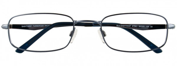 EasyTwist ET951 Eyeglasses, 050 - Shiny Steel Blue
