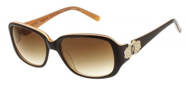 Jessica McClintock JMC 564 Sunglasses, Brown Laminate