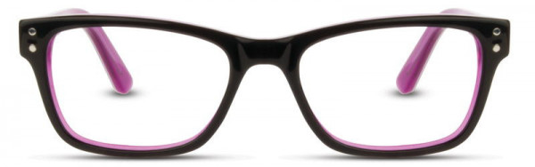 David Benjamin Glow Eyeglasses, Black / Purple