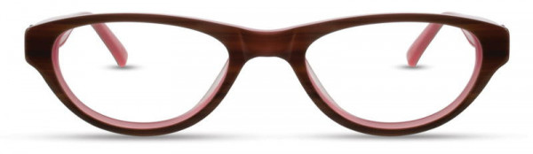 David Benjamin Purr Eyeglasses, 3 - Chocolate / Pink