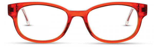 David Benjamin Girl Power Eyeglasses, 2 - Tangerine / Multi