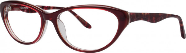 Vera Wang V346 Eyeglasses, Ruby