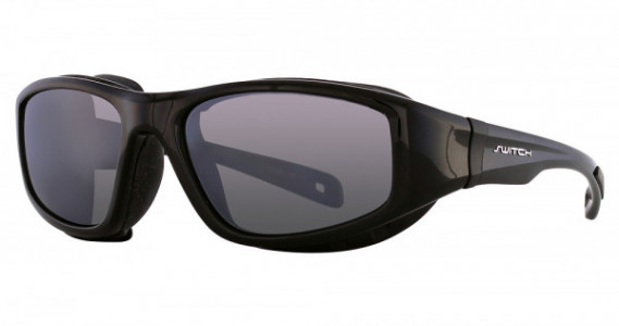 Switch Vision Performance Sun Pathfinder Sunglasses, SHINY BLACK Shiny Black (Polarized True Color Grey Reflection Silver)