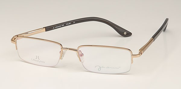 John Lennon JL506 Eyeglasses, 1-Gold/Brown