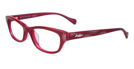 Lucky Brand Swirl Eyeglasses, Red