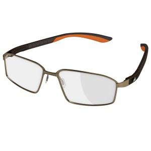 adidas AF22 Invoke Full Rim Performance Steel Eyeglasses, 6050 brown matte