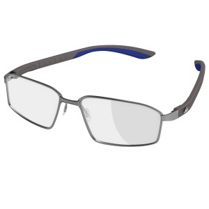 adidas AF22 Invoke Full Rim Performance Steel Eyeglasses, 6052 grey matte