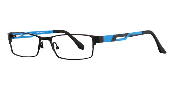 Smilen Eyewear 51 Eyeglasses, Black/Blue