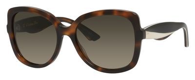 Christian Dior Dior Envol 2/S Sunglasses, 0LWG(HA) Havana Ivory Black