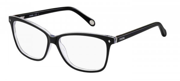 Fossil FOS 6011 Eyeglasses, 0GW7 BLACKGRAYGRAPHC