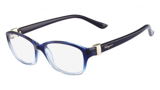 Ferragamo SF2653R Eyeglasses, 401 BLUE GRADIENT