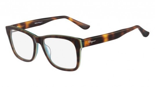 Ferragamo SF2693 Eyeglasses, (220) TORTOISE/GREEN