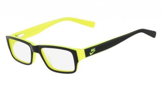 Nike NIKE 5529 Eyeglasses, (001) BLACK/VOLT