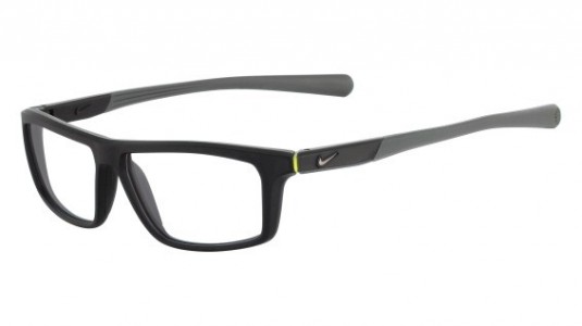 Nike NIKE 7085 Eyeglasses, (005) SATIN BLACK/DARK GREY