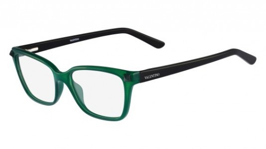 Valentino V2676 Eyeglasses, (327) EMERALD/BLACK