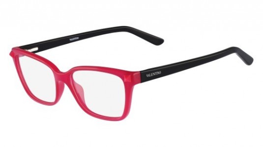 Valentino V2676 Eyeglasses, (518) FUCHSIA/BLACK