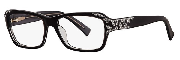 Caviar Caviar 6171 Eyeglasses, (24) Black w/ Clear Crystal Stones w/Silver Accents