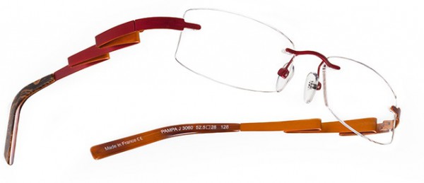 Boz by J.F. Rey PAMPA Eyeglasses, Red - Orange (3060)