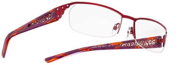 Boz by J.F. Rey PIAZZA Eyeglasses, Red - Purple (3035)