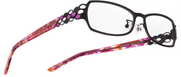 Boz by J.F. Rey RITA Eyeglasses, Black - Pink (0082)