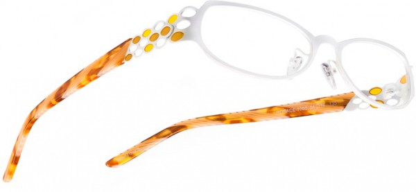 Boz by J.F. Rey ROSACE Eyeglasses, White - Orange (1050)