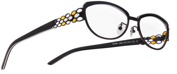Boz by J.F. Rey RUMBA Eyeglasses, Black - White (0060)