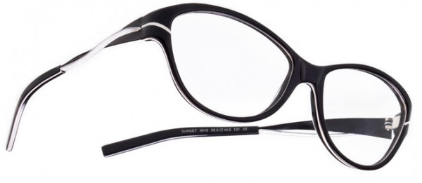 Boz by J.F. Rey SUNSET Eyeglasses, Black - White (0010)