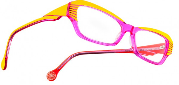 Boz by J.F. Rey TEMPO Eyeglasses, Yellow - Crystal pink (5080)