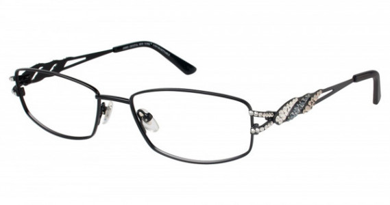 Jimmy Crystal UNFORGETTABLE Eyeglasses, BLACK
